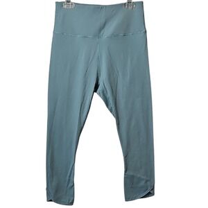 Lacey Chabert Aqua Green Athletic Leggings Cropped Size S